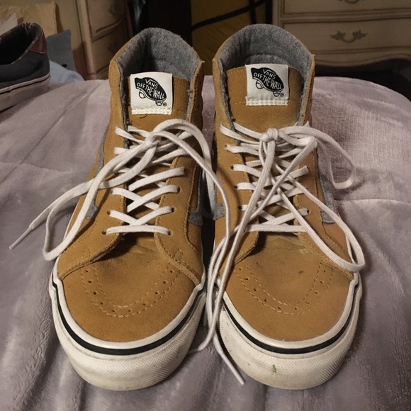 vans sk8 hi mustard